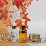 Antiaging Solution Bundle Egyptian Gold Serum specializes in reversing signs of ageing and keeping skin moisturized